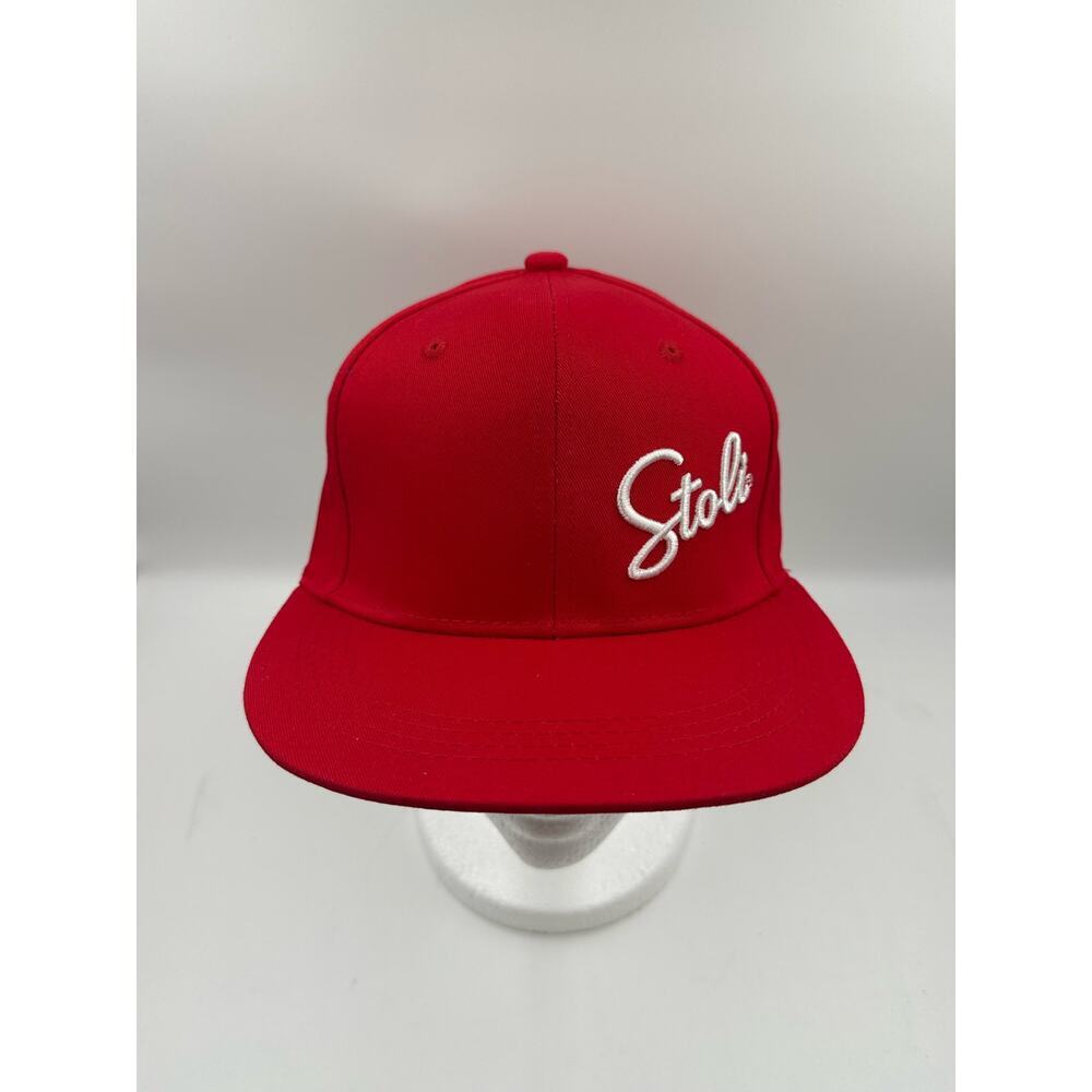 Stoli Hat Cap Vodka Red Baseball Cap Embroidered White Logo Snapback Hat Mens